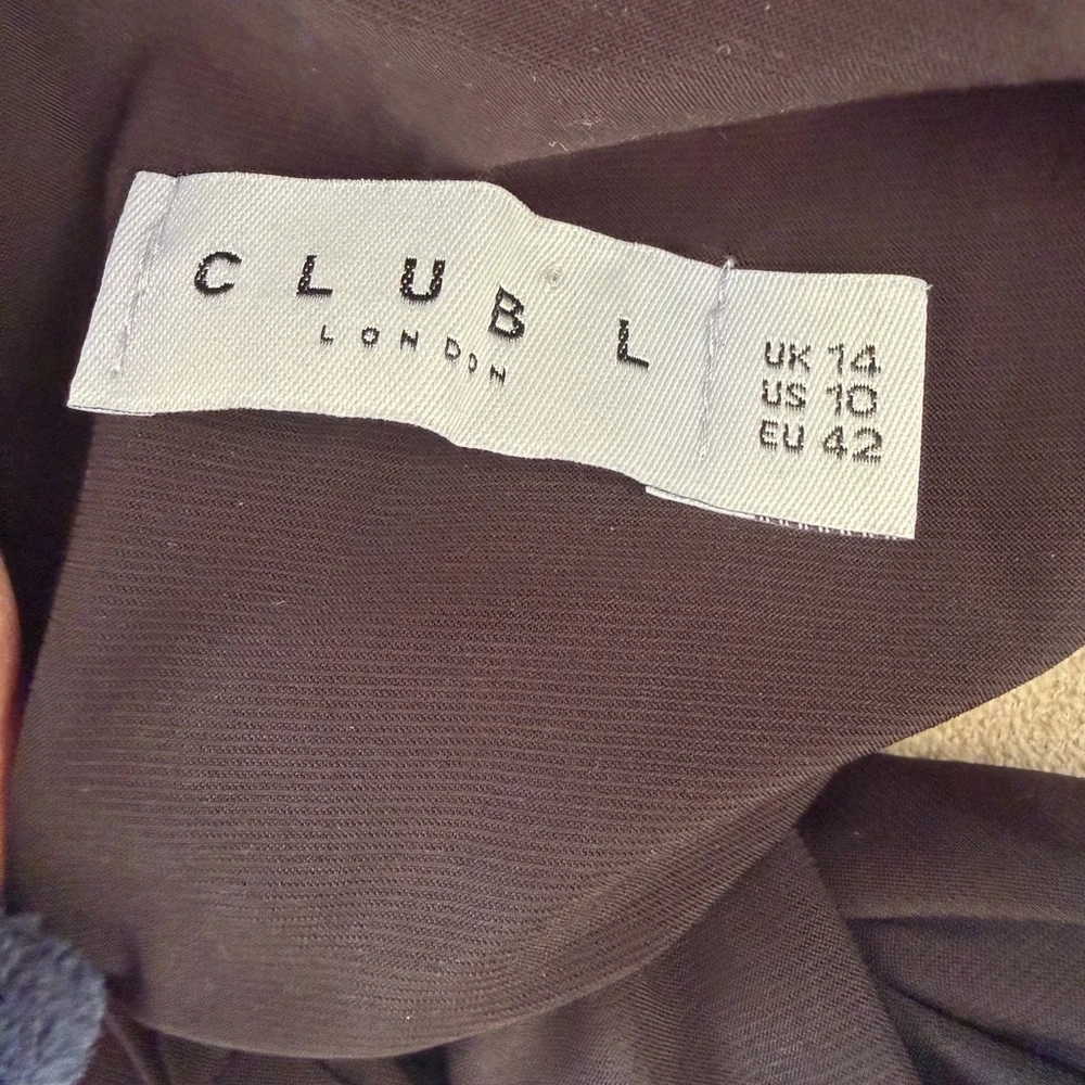 Club L London Black Sleeveless Maxi Dress - Picture 3 of 4